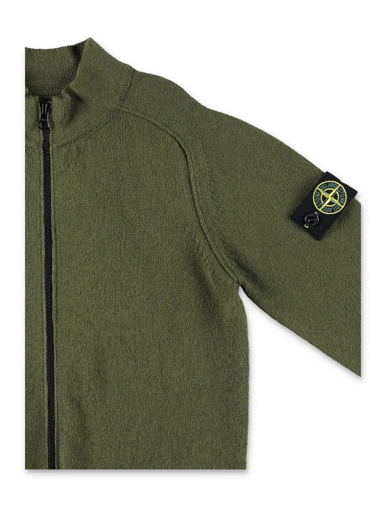 Stone Island Junior Stone Island Junior Compass-Motif Zipped Cardigan 3