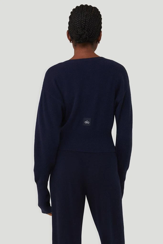 Alo Cashmere Jet Set Cardigan - Navy 2