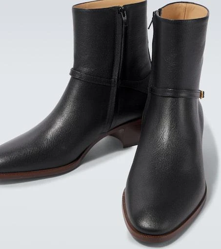 Valentino Pat VLogo Signature leather ankle boots 3