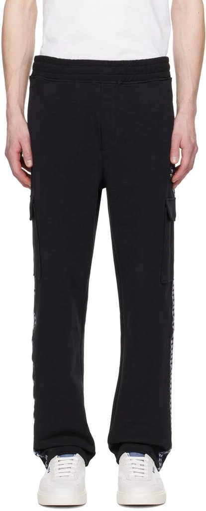 Hugo Black Graphic Trim Sweatpants 1