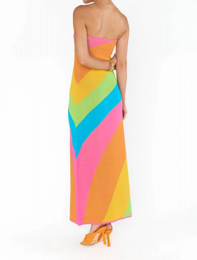 Show Me Your Mumu Island Nights Tube Dress In Salty Rainbow Stripe Knit 3