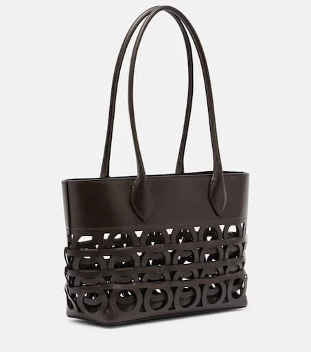 Salvatore Ferragamo Cut-out leather tote bag 4