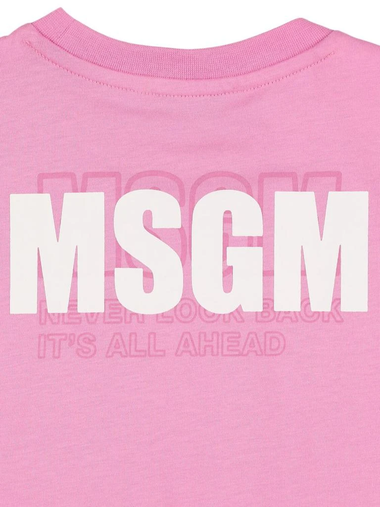 MSGM Printed Cotton Jersey T-shirt 2