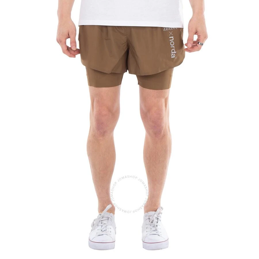 Ermenegildo Zegna Ermenegildo Zegna Logo Layered Running Shorts 1