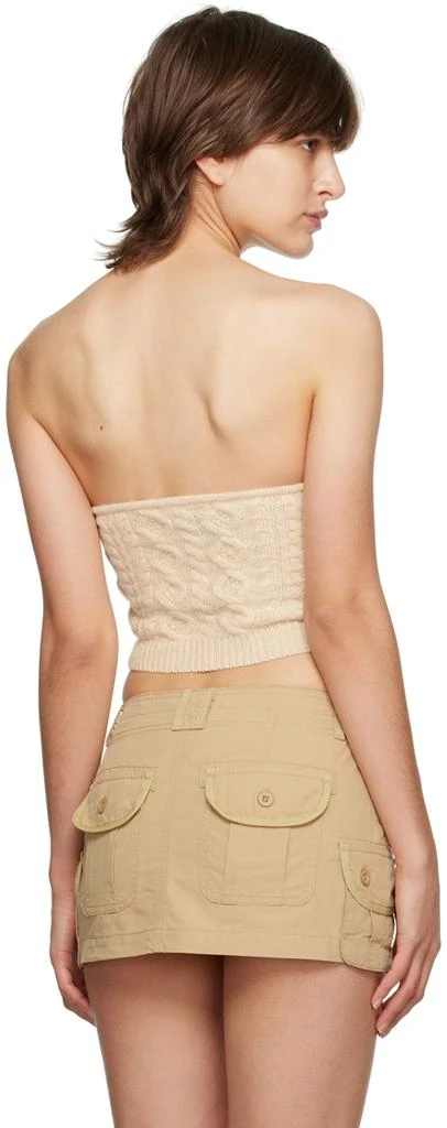 Danielle Guizio Off-White Strapless Tube Top 3