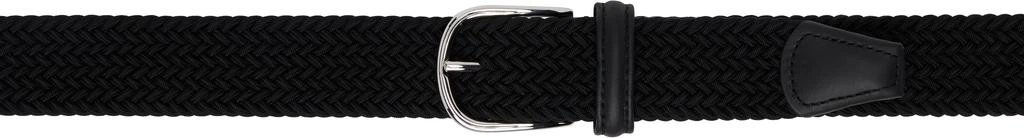 Andersons Black Classic Plain Elastic Woven Belt 1