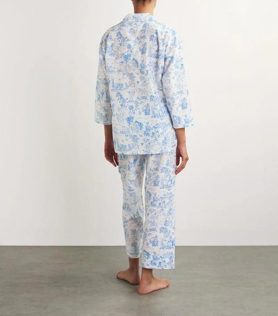 OLIVIA VON HALLE Silk-Cotton Casablanca Eros Pyjama Set 3