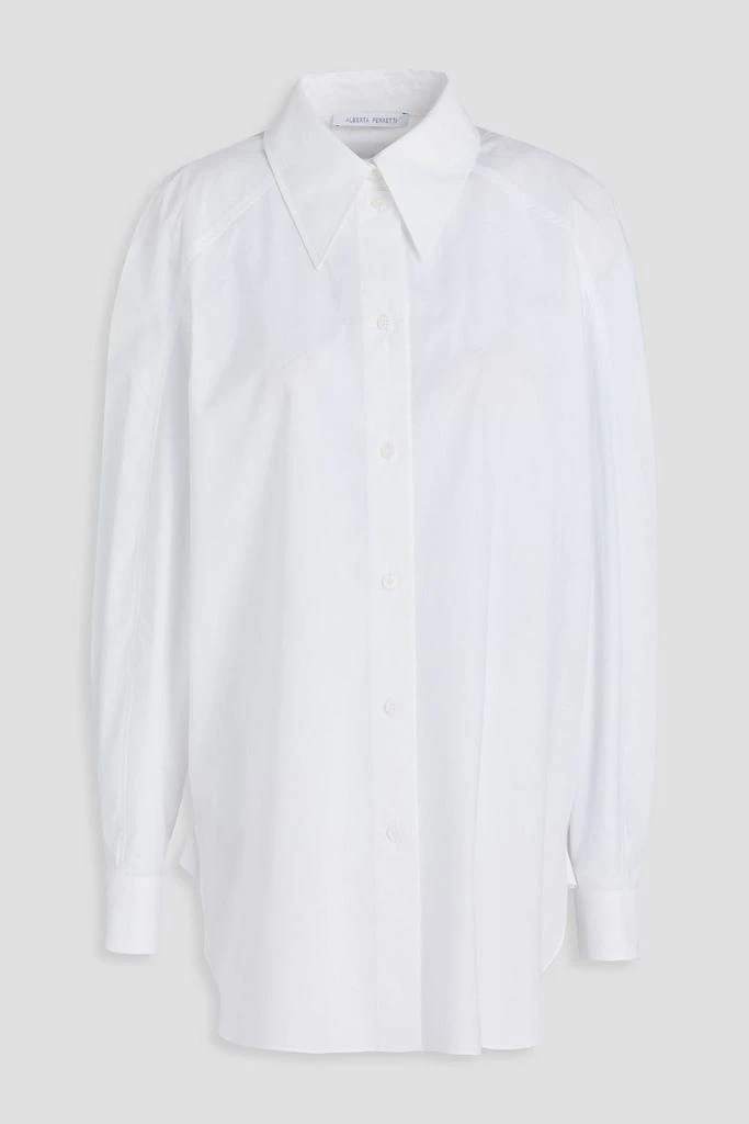 Alberta Ferretti Cotton-poplin shirt 1