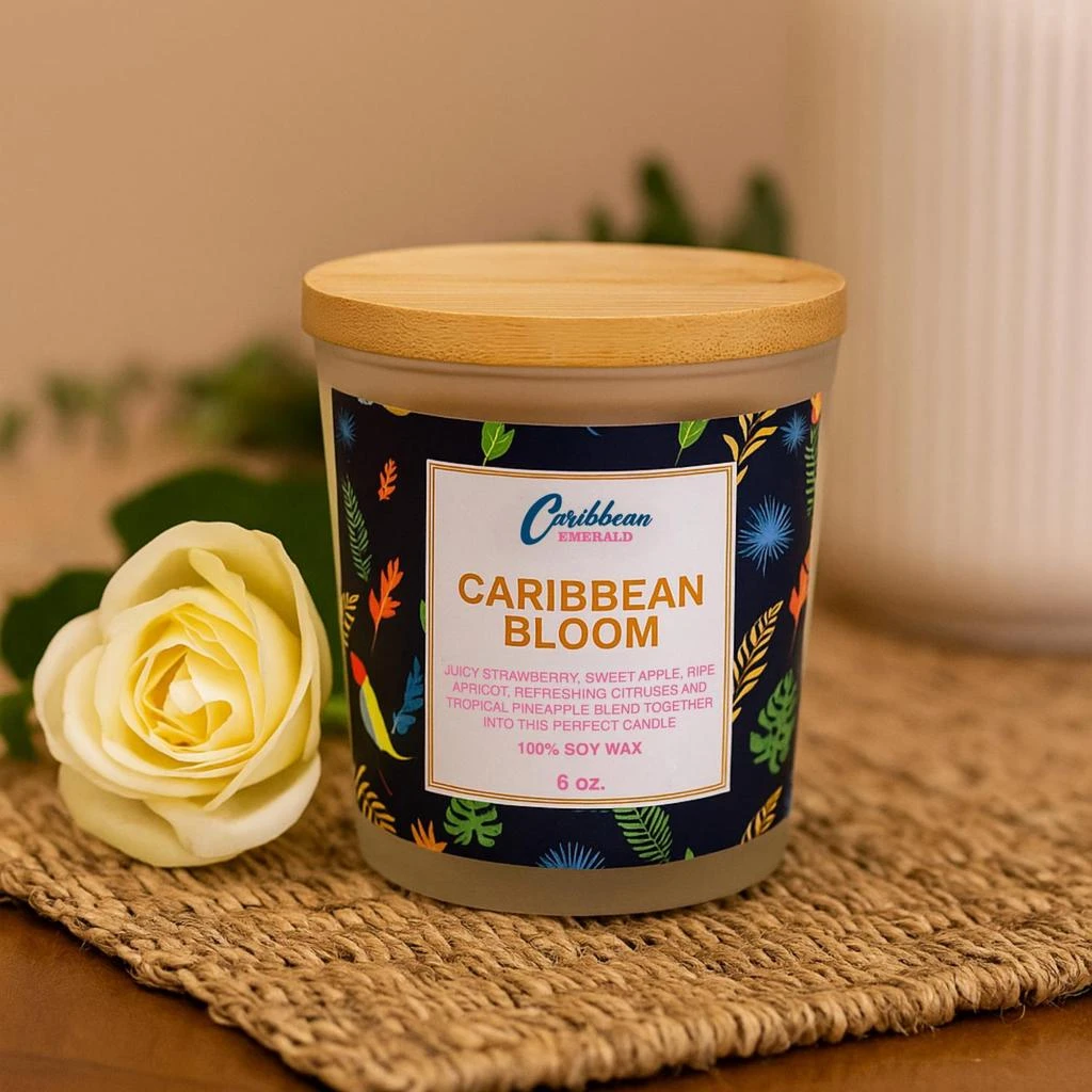 Caribbean Emerald Caribbean Emerald - Caribbean Bloom Candle 6 oz