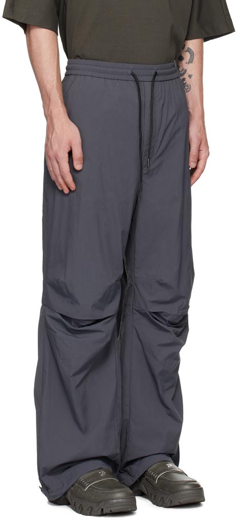 Juun.J Gray Tuck Trousers