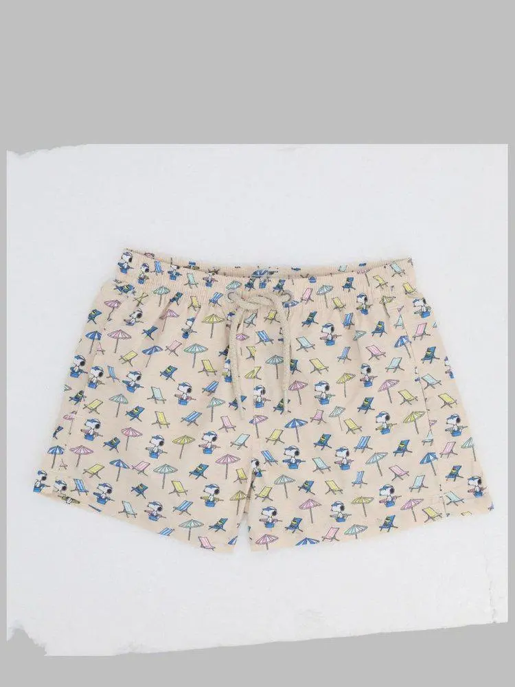 Mc2 Saint Barth Mc2 Saint Barth Kids Jean Snoopy Print Swimwear
