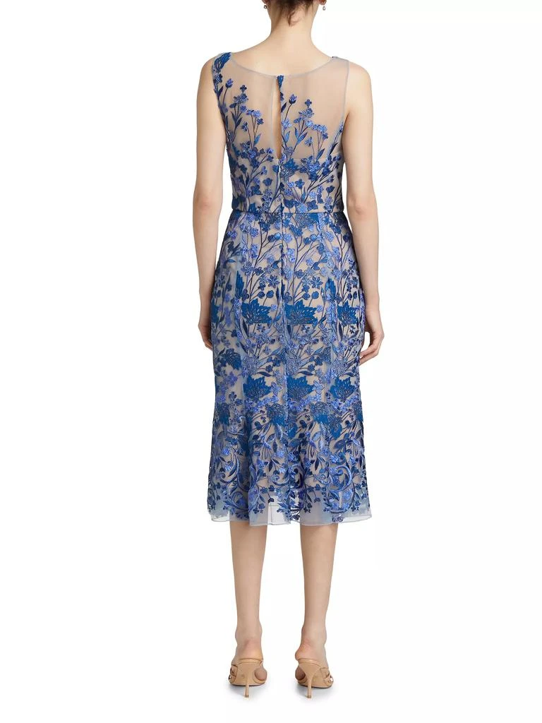MARCHESA Embroidered Tulle Dress 5
