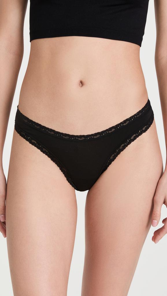 Stripe  Stare Black 4 Pack Thong Box