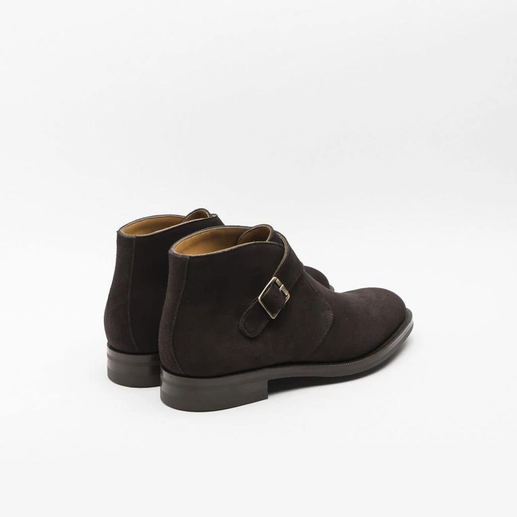 Edward Green Ravenstone Espresso Suede Monk Strap Boot  display picture 1