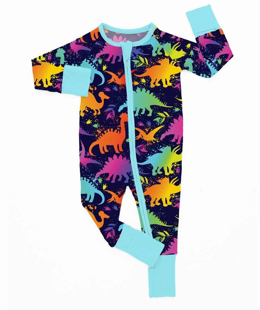 Charlies Project Charlies Project - Boy
s Dinosauria Bamboo Zippy Romper