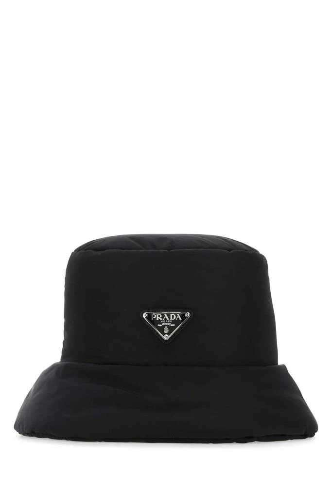 Prada Prada Logo Plaque Bucket Hat 1