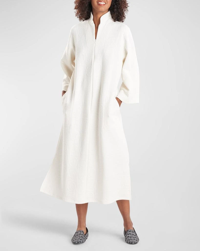 Natori Infinity Jacquard Zip-Front Caftan 1