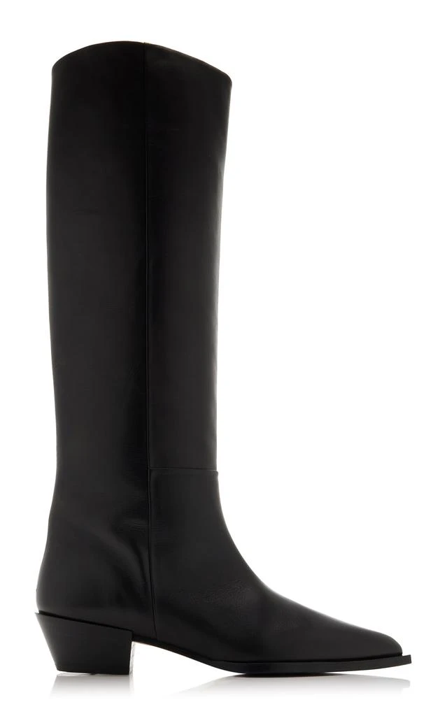 AEYDE Aeyde - Arla Leather Knee Boots - Black - IT 36 - Moda Operandi 1
