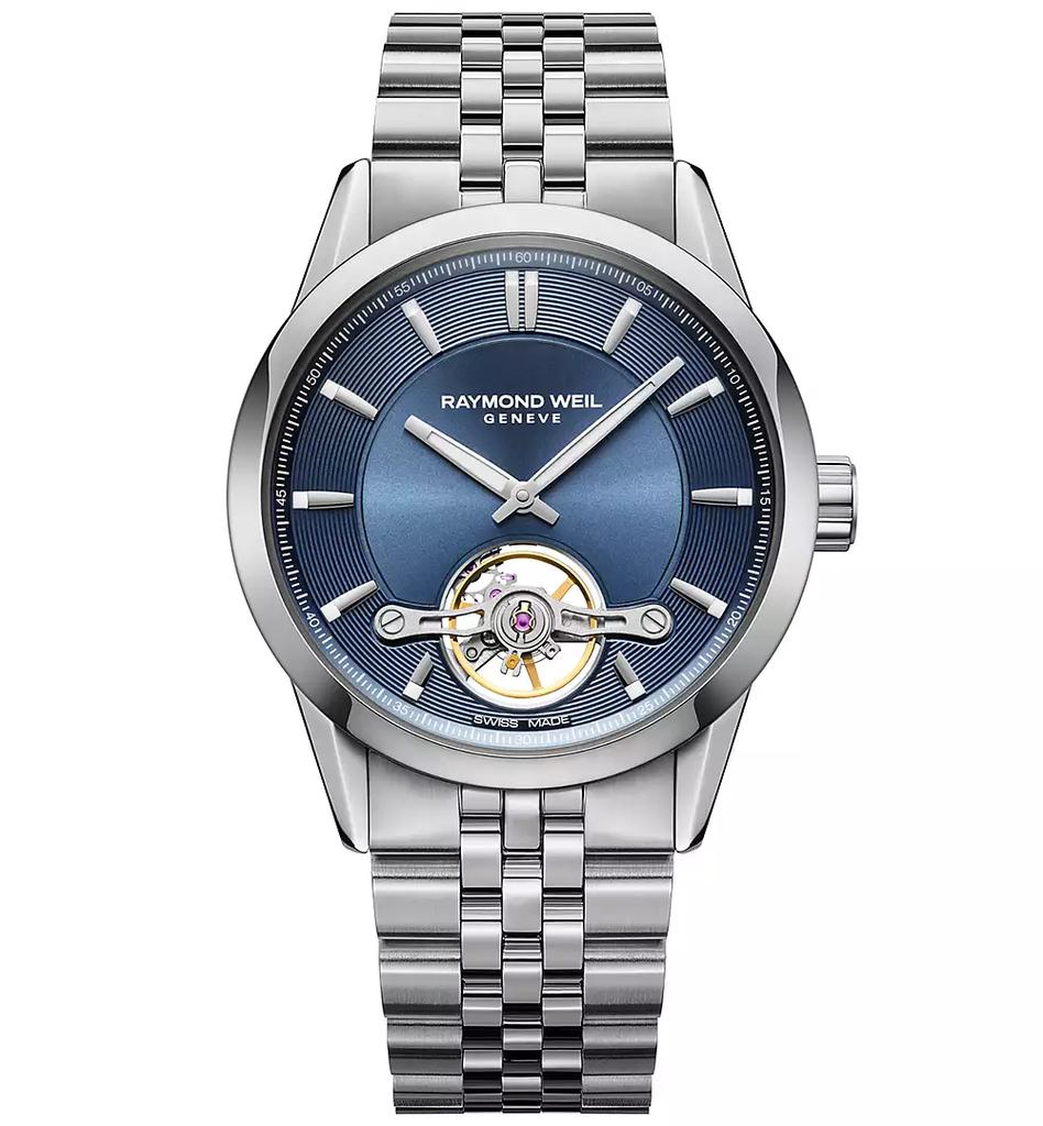 Raymond Weil Men's Swiss Automatic Freelancer Stainless Steel Bracelet Watch 43mm