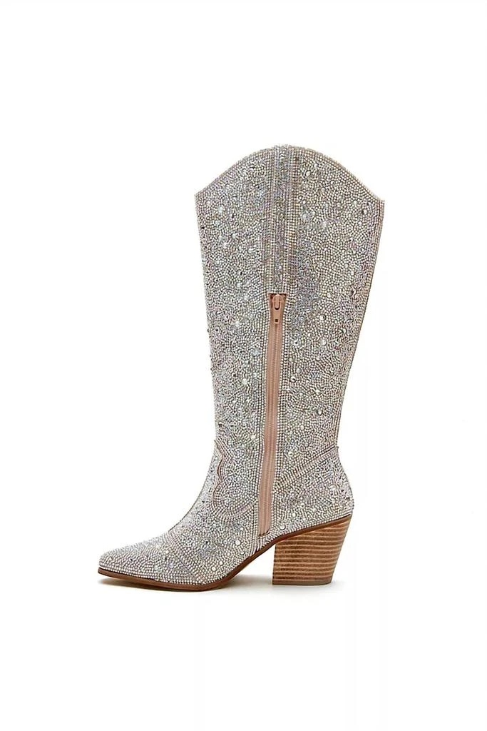Matisse Nashville Rhinestone Boots In Clear 3