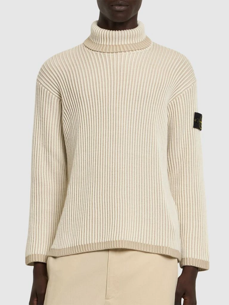 STONE ISLAND Wool Turtleneck Sweater 2