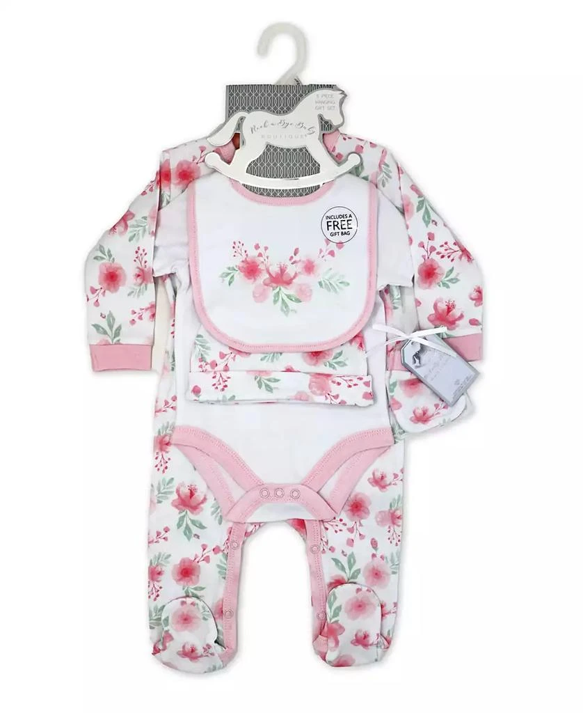 Rock-A-Bye Baby Boutique Baby Girls Layette Gift Bag Set 3