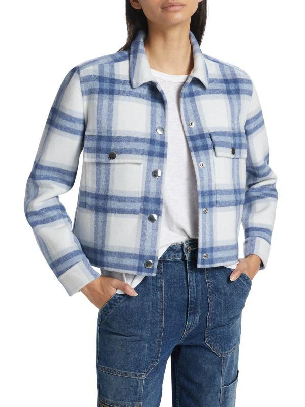 Rails Steffi Wool-Blend Plaid Jacket 1