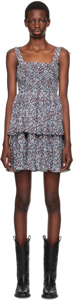 Blue Floral Minidress – On Sale Now with Up to 74% Off Discover
