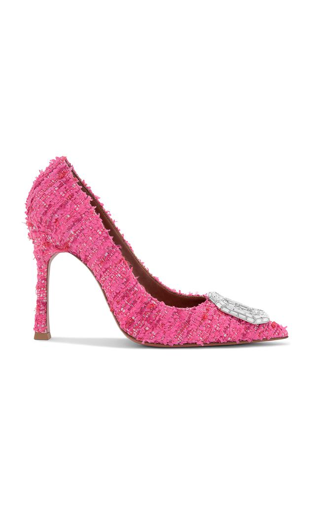 Amina Muaddi Amina Muaddi - Camelia Tweed Pumps - Pink - IT 36.5 - Moda Operandi