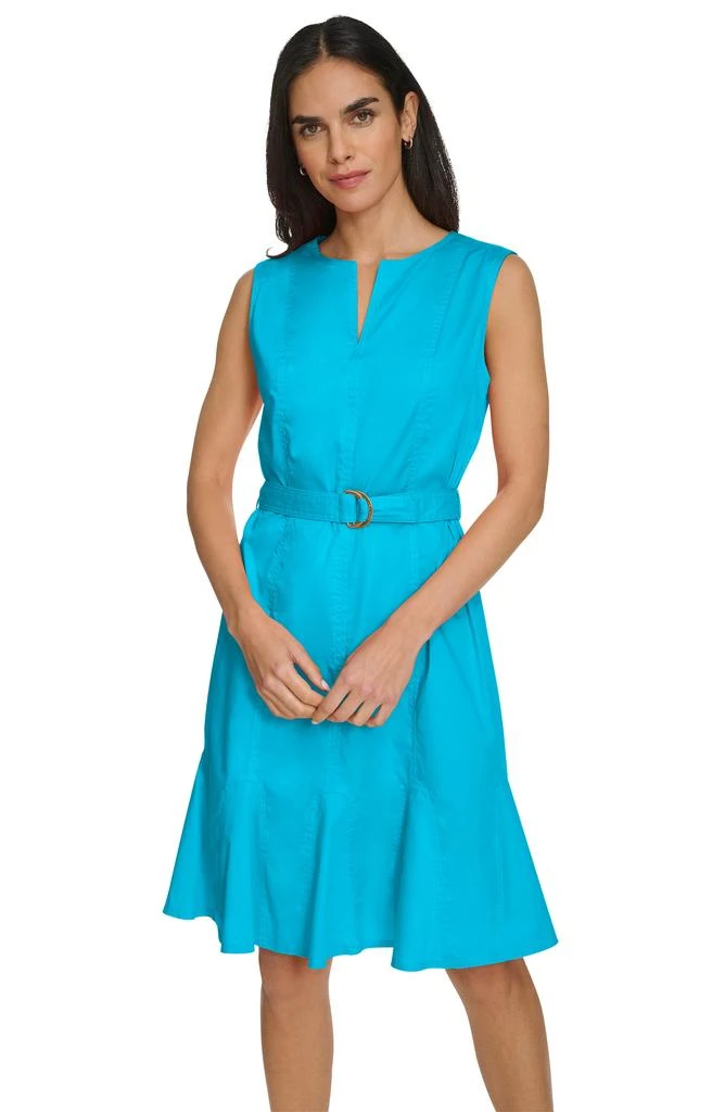 Calvin Klein Belted A-Line Dress 7
