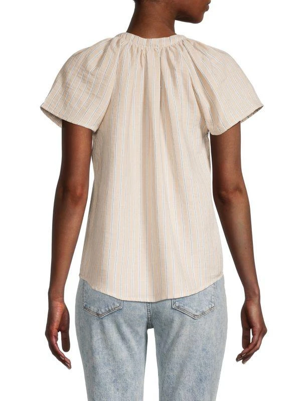 Heroes & Dreamers Striped Button Top 2
