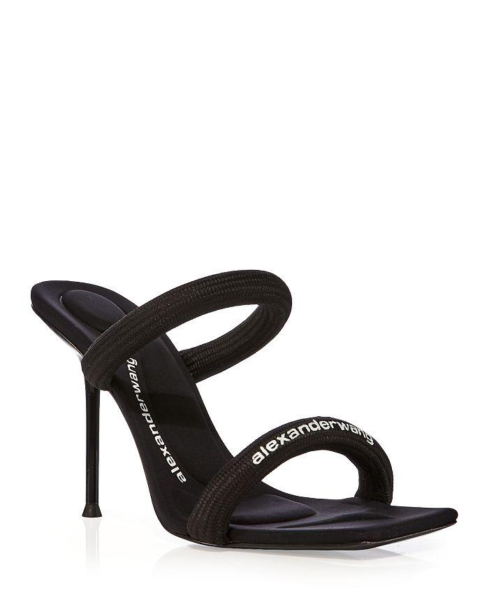 Alexander Wang Black AW Nylon Wedge Heeled Sandals - Shoes