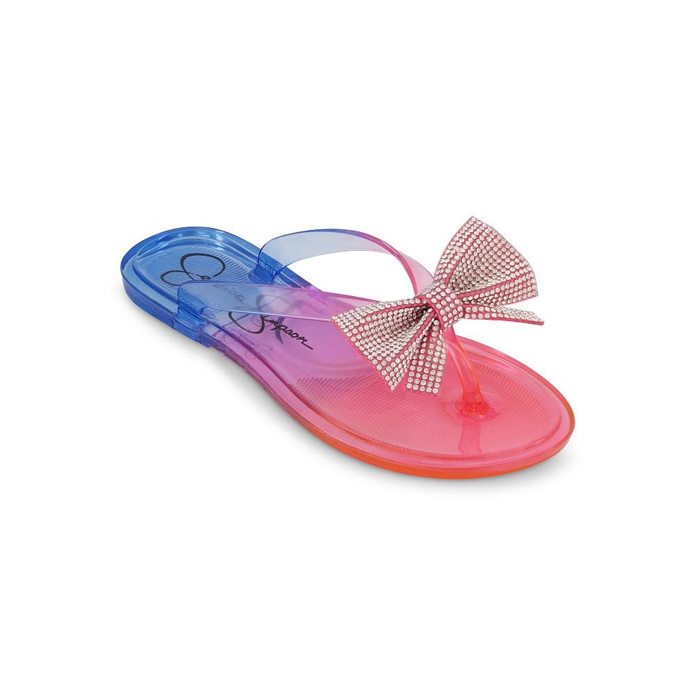 Jessica Simpson Little and Big Girls Jelly Bow Slip On Sandals