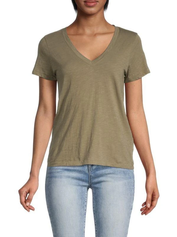 Madewell Whisper Deep V Neck Tshirt 1