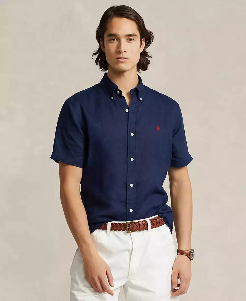 Ralph Lauren Men's Short-Sleeve Linen Button-Up 1
