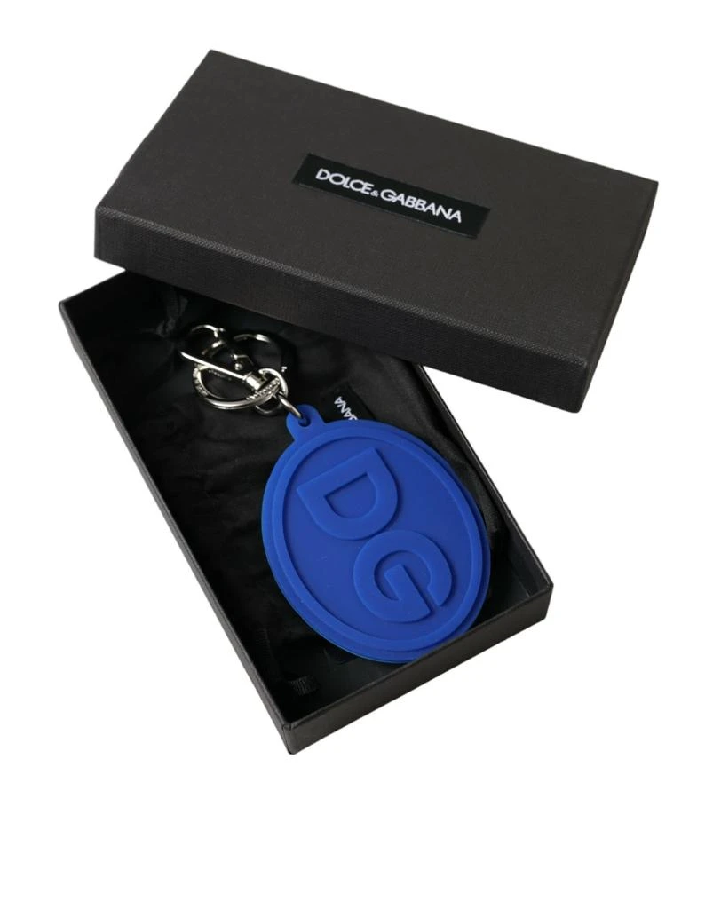 Dolce 
Gabbana Rubber DG Logo Brass Metal Keyring Women
s Keychain 4
