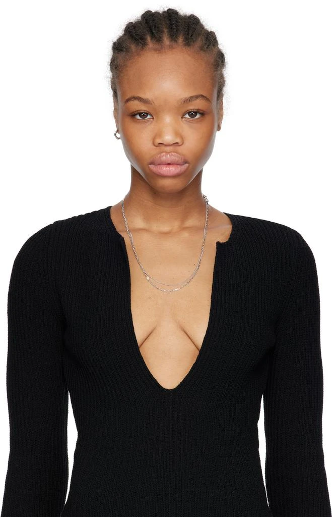 Maria Black Silver Anil Huggie Single Earring 3