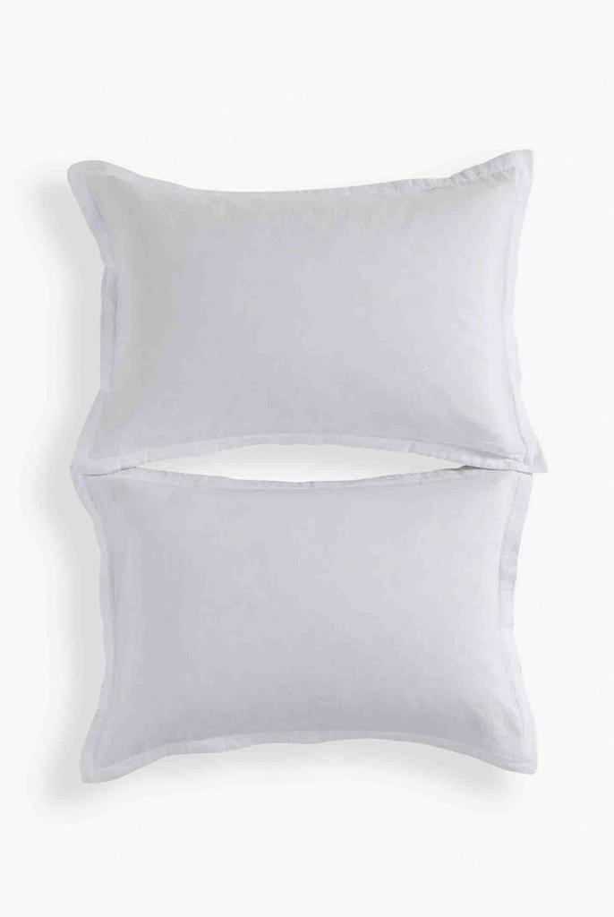 Christy Organic retreat relaxed feel 100% organic cotton king pillowcase pair