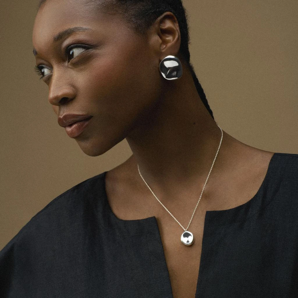 Orelia London Oversized Statement Pebble Stud Earrings 2