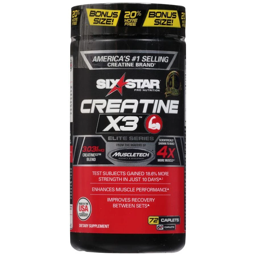 Six Star Elite Series Creatine X3 Caplets 1
