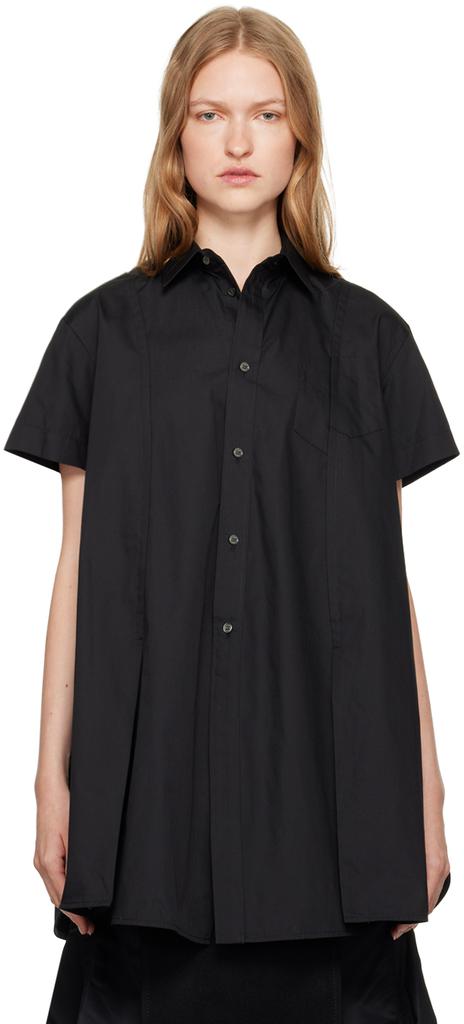 Sacai Cotton Blend Poplin Shirt - Shirts - BeyondStyle