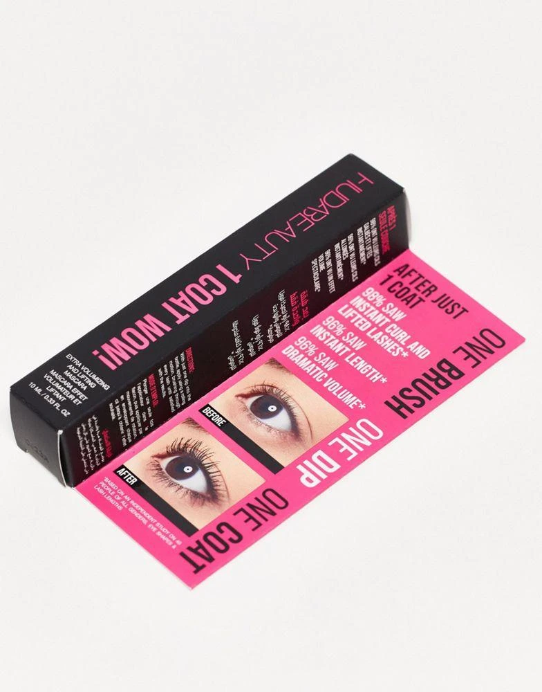 Huda Beauty Huda Beauty 1 Coat WOW! Extra Volumizing and Lifting Mascara 4