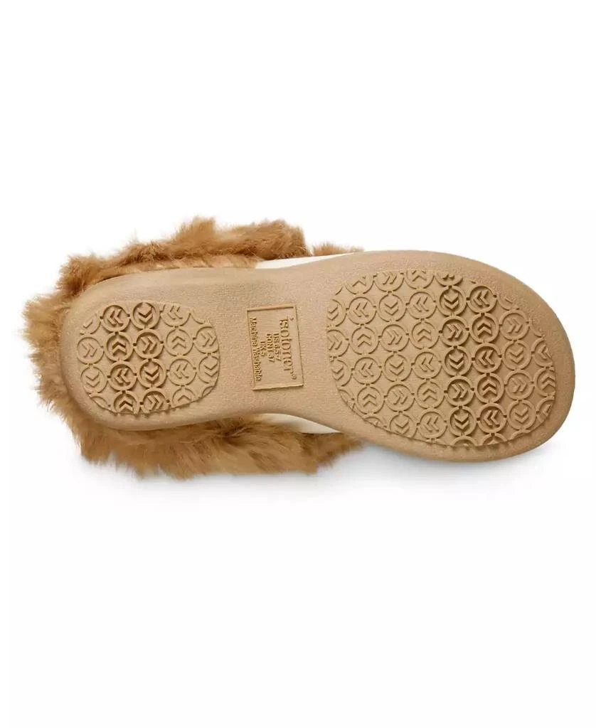 Isotoner Signature Women's Velour Valerie Comfort Hoodback Slippers 3