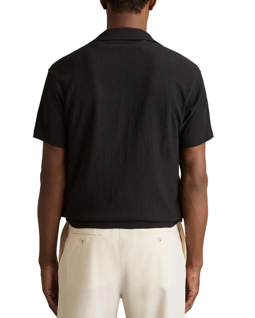 REISS Textured Graphic Camp Shirt 3