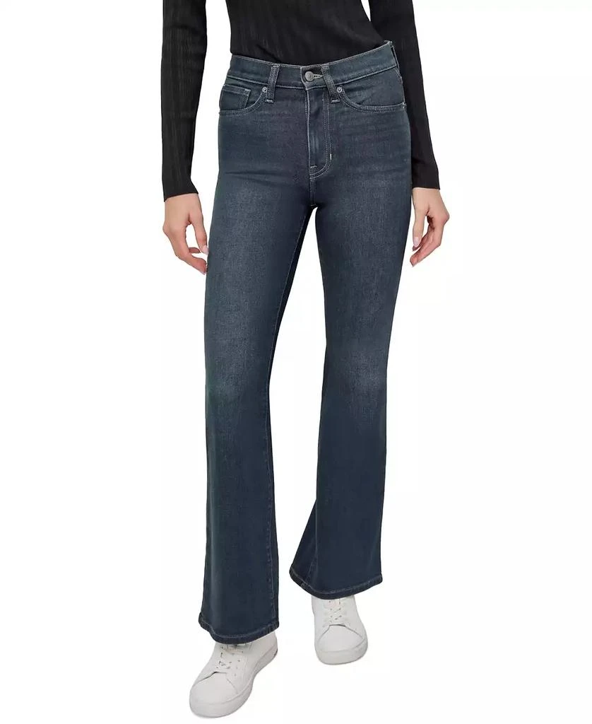 DKNY Women's High-Rise Flare Trouser Jeans 1