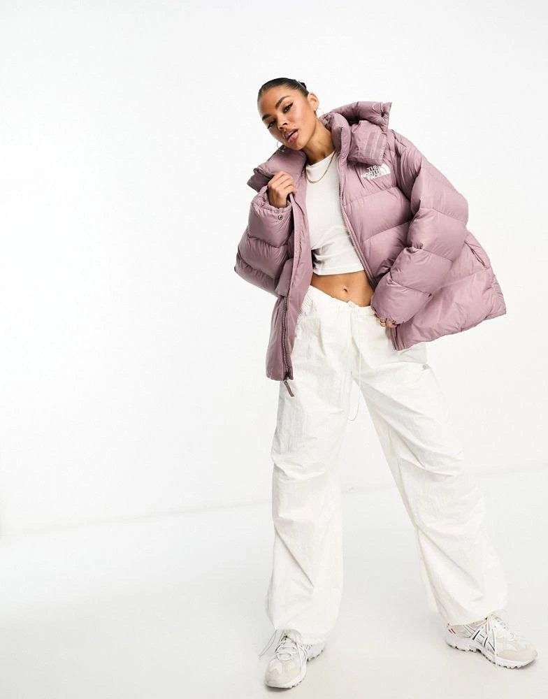 The North Face The North Face Acamarachi oversized puffer jacket in taupe Exclusive at ASOS 2