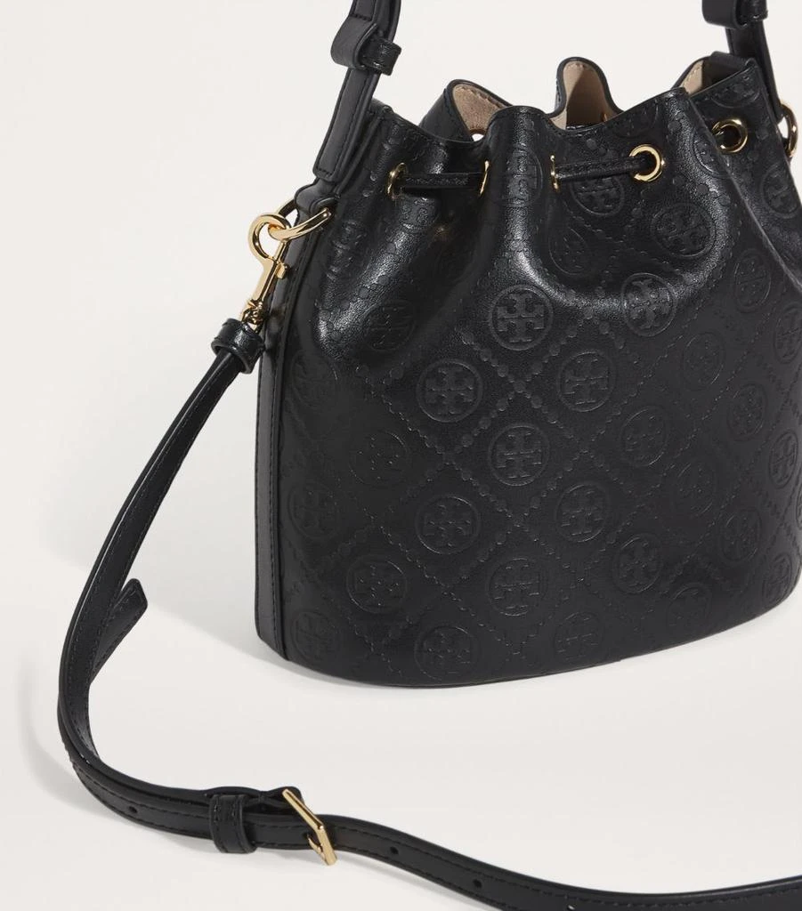 Tory Burch Leather T Monogram Bucket Bag 6