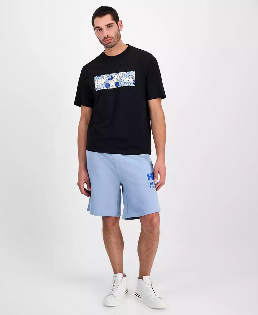 Hugo Boss Men's Nurix Short Sleeve Crewneck Abstract Logo Graphic T-Shirt