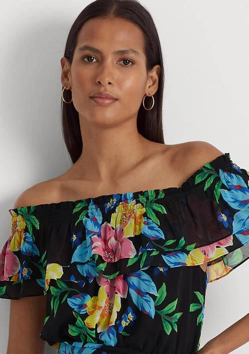 Ralph Lauren Ralph Lauren Floral Georgette Off The Shoulder Dress 4