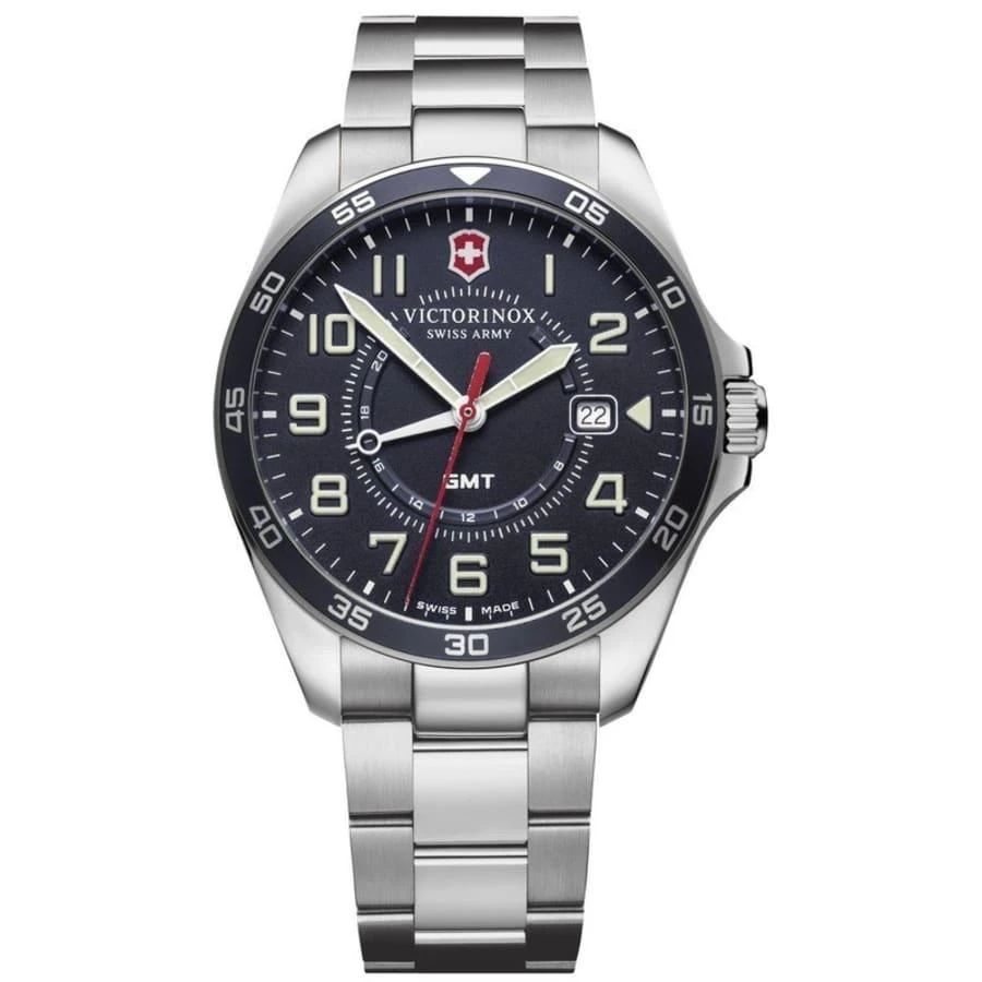 Swiss Army Fieldforce GMT Classic Blue Dial Stainless Steel Men's Watch 241896 1
